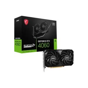 MSI GeForce RTX 4060 VENTUS 2X BLACK 8GB OC GDDR6 Graphics Card