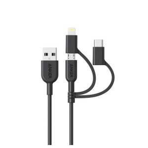 Anker A8436 PowerLine ll 3 in 1 Lightning Charging Cable Anker A8436 PowerLine ll 3 in 1 Lightning Charging Cable Anker A8436 PowerLine ll 3 in 1 Lightning Charging Cable