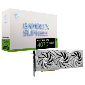 MSI GeForce RTX 4070 Ti SUPER 16G GAMING X SLIM WHITE 16GB GDDR6X Graphics Car