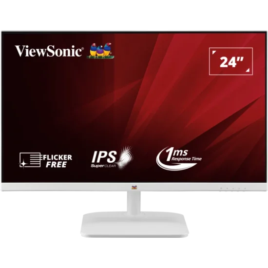ViewSonic VA2432-H-W 24 Inch 1080p 100Hz IPS White Gaming Monitor