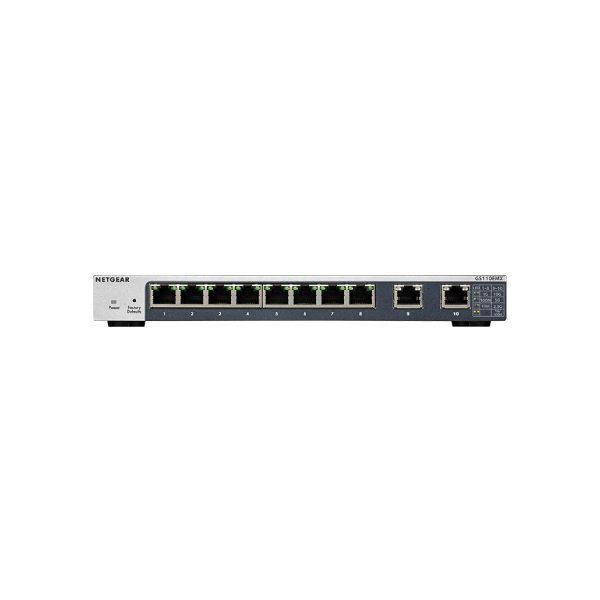 NETGEAR GS110EMX 8-PORT GIGABIT COPPER + 2-PORT MULTI-GIG COPPER PLUS MANAGED DESKTOP SWITCH - Image 2