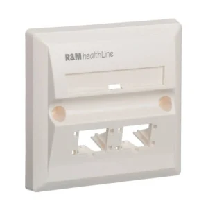 R&M CAT6 2-PORT FACEPLATE
