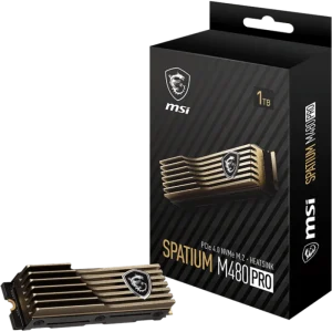 MSI SPATIUM M480 PRO 1TB PCIe Gen4x4 M.2 NVMe SSD HS