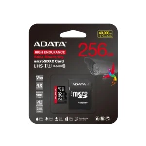 ADATA High-Endurance 256GB UHS-I Class 10 microSDXC Memory Card