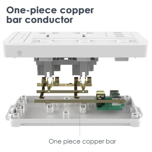 Deli ET411 2 Pin 4 Port 2 Meter Power Strip - Image 2