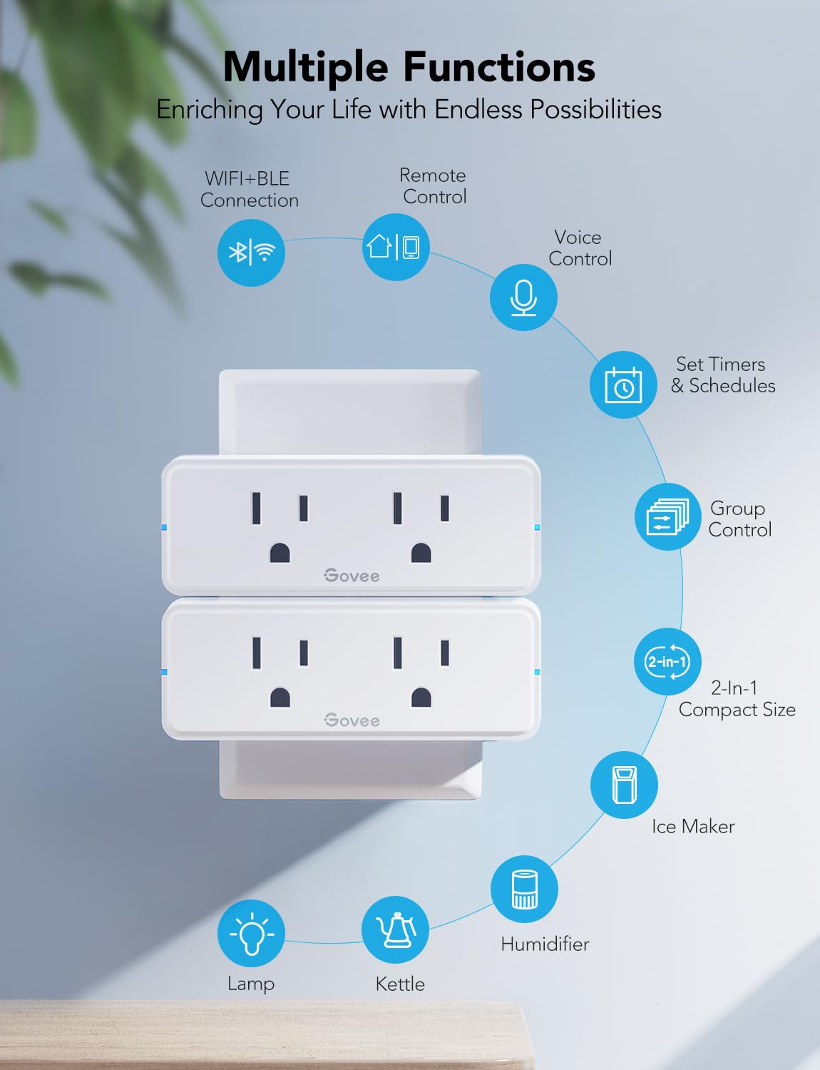 Govee Dual Smart Plug 4 Pack - Image 9